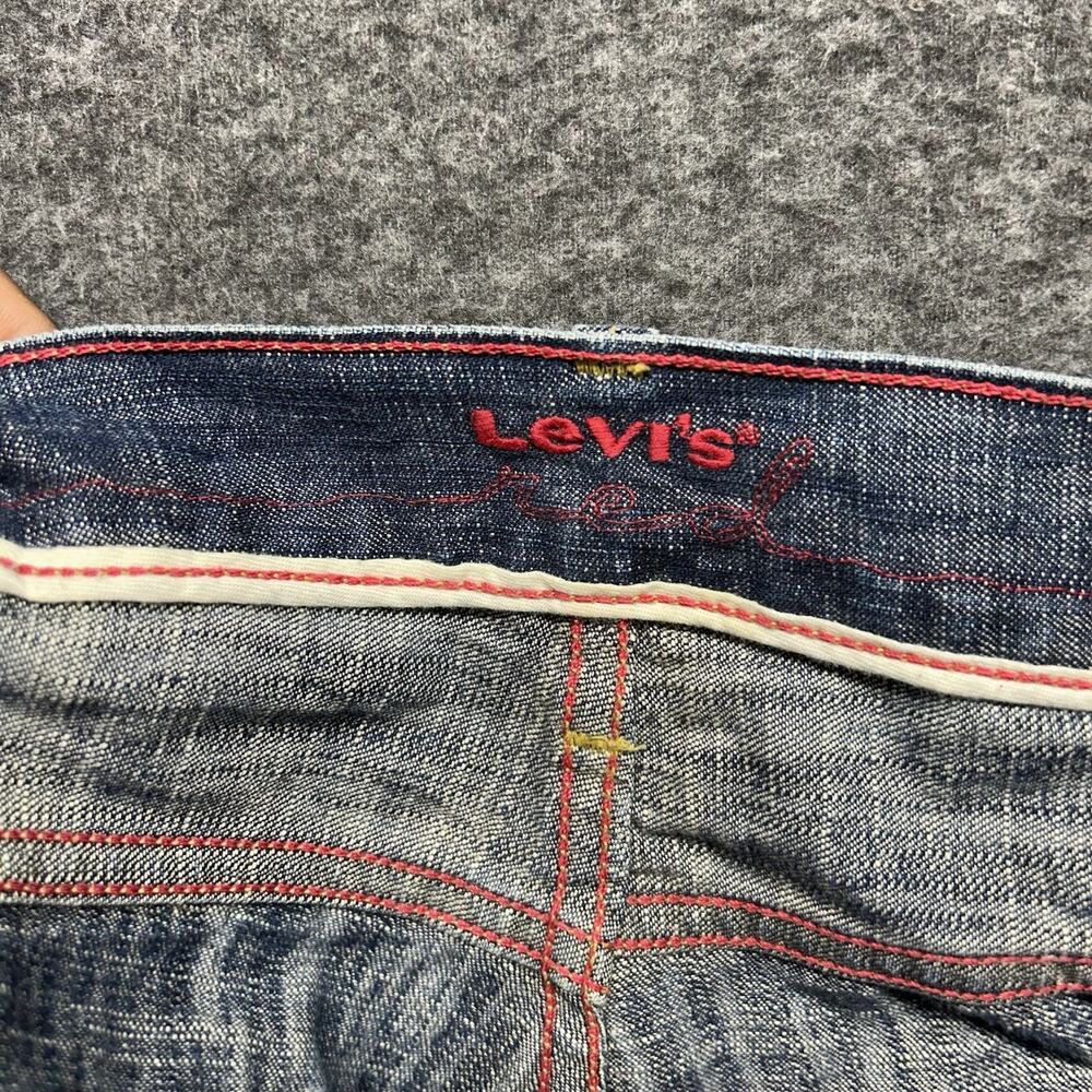 Levi's Red Collection Men's Boot Cut Jeans Cotton Denim 33x30 Blue‎ Vintage Y2K - Picture 8 of 10